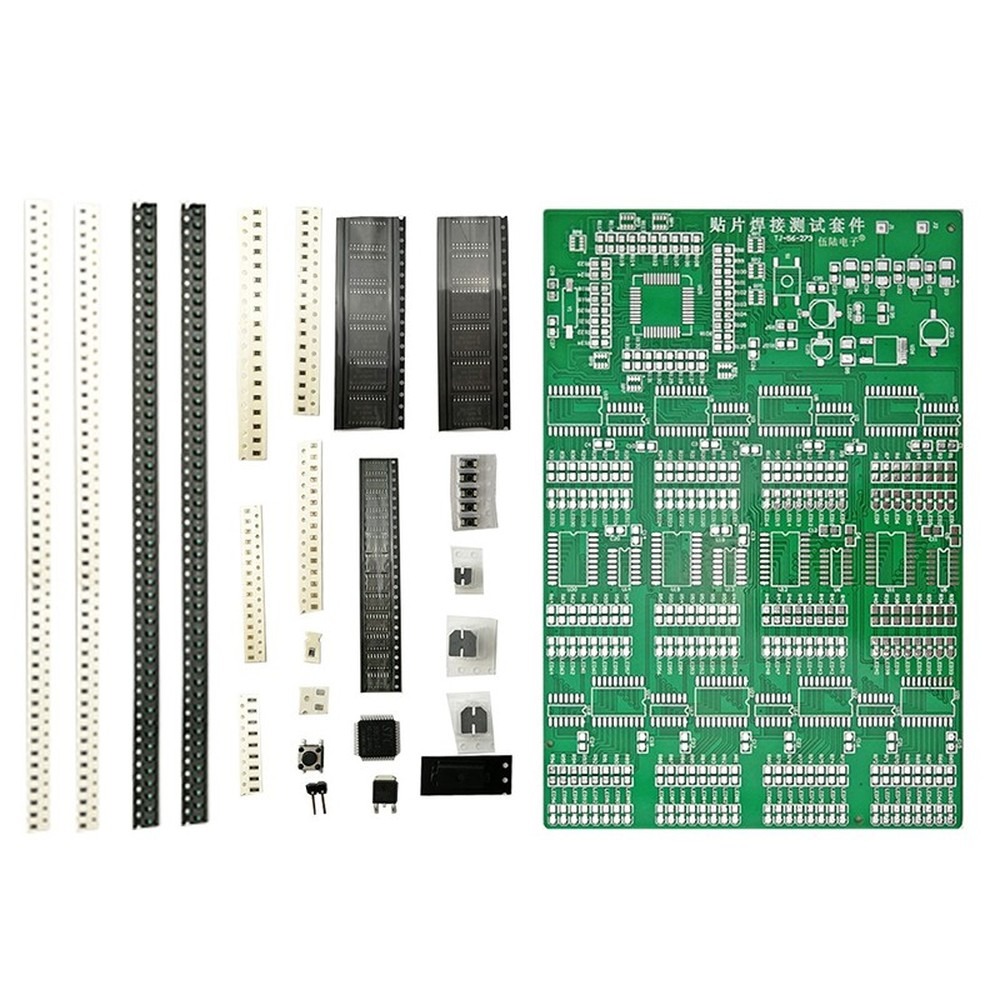 Diy Electronics Project Kit - SMT-Lötübungsplatte, 300 SMD-Komponenten, hochintensives Lötübungsset für
