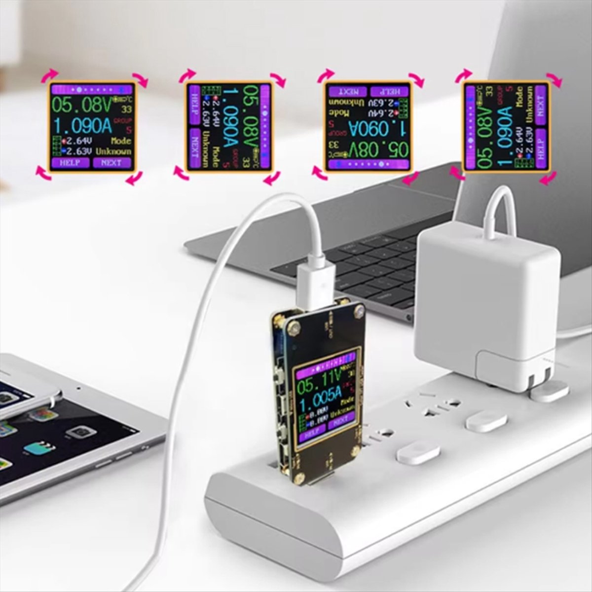 Logic Analyzer Usb - A99X Digitales Farb-LCD-Instrument A3 Leistungsmessgerät Strom-