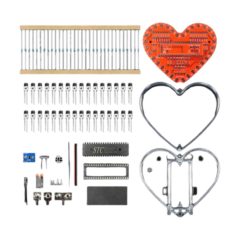 ● Lötübungsset, Herzförmiges L – Diy Electronics Project Kit Bewertung und Preis