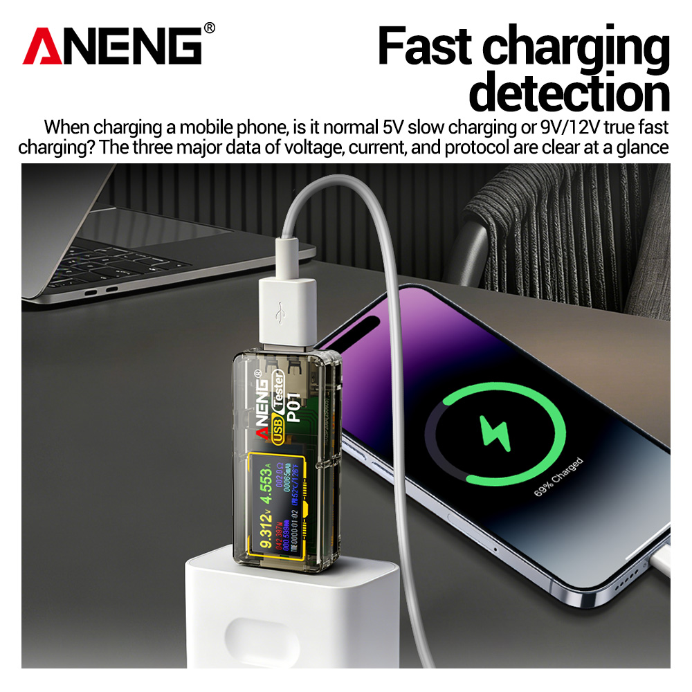 ANENG P01 USB-Tester, Voltmete – Logic Analyzer Usb Bewertung und Preis